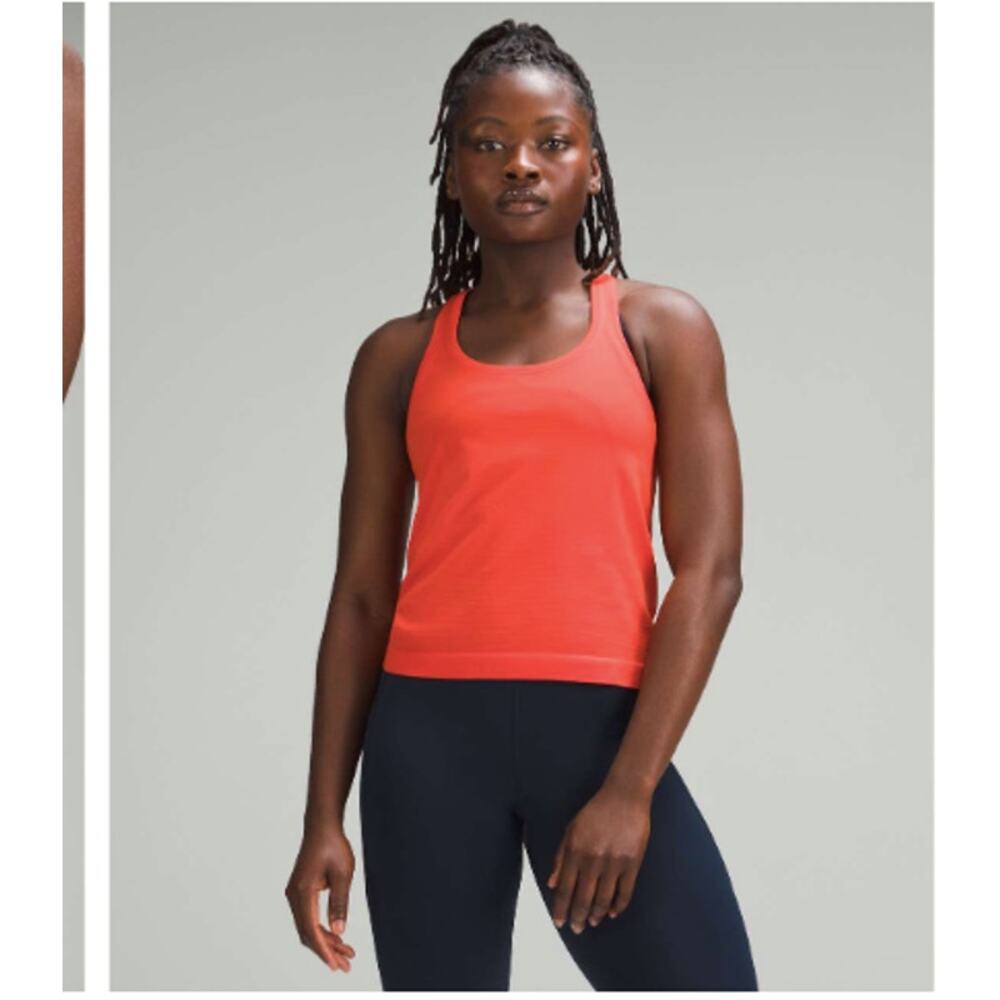 Lululemon Swiftly Tech Racerback Tank Top 2.0 *Race Length Solar Orange